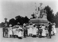 Enthroned Washington
