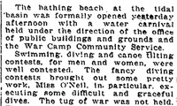 District Swimmers Race as Beach Opens